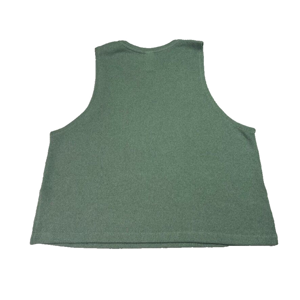 H&M Tank Womens XL Vest Top Green Side Slits Comfy Lightweight - Picture 2 of 7